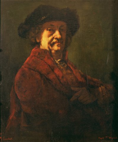 Kopie eines Selbstporträts von Rembrandt, 1869 von Gustave Courbet